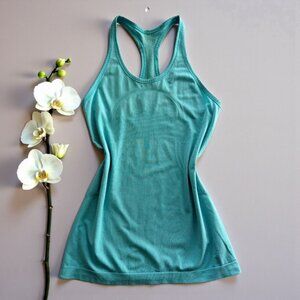 Lululemon Teal Racerback Tank Top Womens Size S Lightweight Activewear